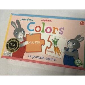 Eeboo Colors Simple Puzzle Pairs